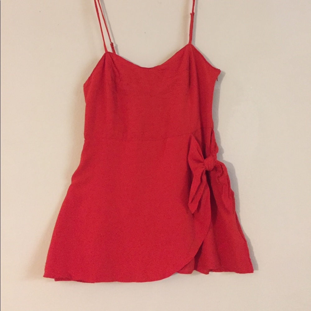 Red urban outfitter romper- size 4 Good quality!!